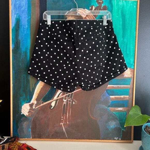 H&M Black and White Polka Dot High Waist Shorts 10 - Picture 12 of 15